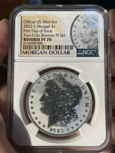 発行初日 2023-S リバース プルーフ $1 ???? セット NGC PF70 のモルガン ドル｜WORLD RESOURCE【KING店】