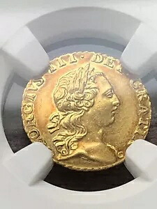 1762年 ジョージ3世 1/4ギニー エリアスバーグ・コレクション・ペディグリー NGC AU58??トップポップ??|WORLD RESOURCE【KING店】
