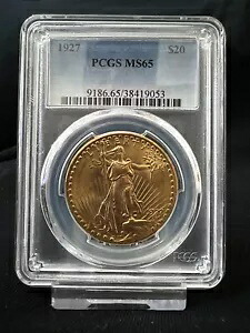 1927年 20ドル ゴールド セントゴーデンス ダブルイーグル NGC MS65 - 鮮やかな色彩｜WORLD RESOURCE【KING店】