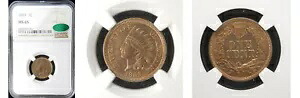 1863 1C-NGC/CAC MS 65-PQ-NICE COLOR-インディアンヘッドセント---｜WORLD RESOURCE【KING店】
