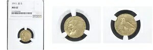 1911 $2.50 MS62 NGC-PQ-インディアンヘッドクォーターイーグル--｜WORLD RESOURCE【KING店】