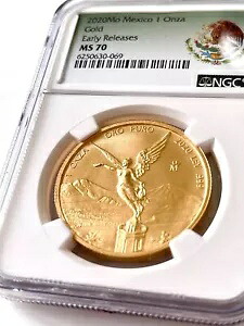 メキシコ - 2020 - リベルタッド - 1オンス金貨 - 早期リリース - NGC MS70-｜WORLD RESOURCE【KING店】