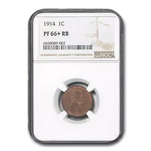 1914年リンカーンセント PF-66+ NGC（赤/茶）｜WORLD RESOURCE【KING店】