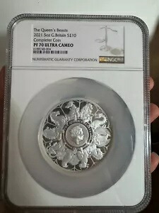 楽天市場】イギリス 5ポンド銀貨 2021年 2オンス クィーンズ