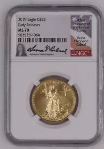 2019年イーグル G$25 早期リリース アンナ・カブラル NGC MS 70｜WORLD RESOURCE【KING店】