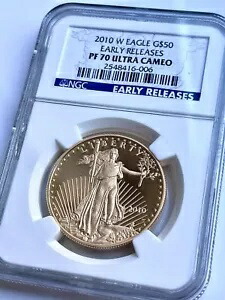 アメリカ - アメリカンイーグル金貨プルーフ - 2010年 - 50ドル - 早期リリース - NGC PF70 UCAM-｜WORLD RESOURCE【KING店】 896,665円