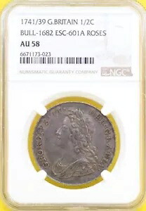 1741 ハーフクラウン NGC AU58 ジョージ2世｜WORLD RESOURCE【KING店】 681,120円