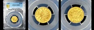 1907年 $2.5 PCGS MS66-ONLY185 FINER- LBERTY HEAD QUARTER EAGLE｜WORLD RESOURCE【KING店】 951,335円