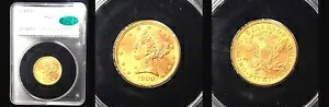 1900 $5 PCGS/CAC MS62-POP28-RATTLER-PQ LBERTY HEAD HALF EAGLE---｜WORLD RESOURCE【KING店】