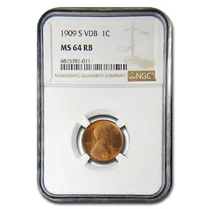 1909-S VDB リンカーンセント MS-64 NGC (赤/茶)｜WORLD RESOURCE【KING店】
