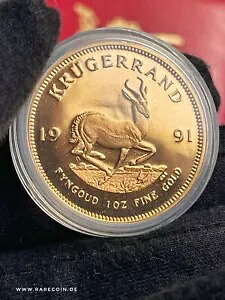 クルーガーランド 1991 1オンス プルーフ金貨 ケース付き｜WORLD RESOURCE【KING店】 930,930円