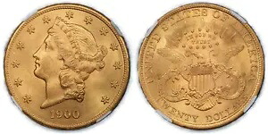 1900年 リバティ ダブルイーグル タイプ3 $20 NGC MS63｜WORLD RESOURCE【KING店】