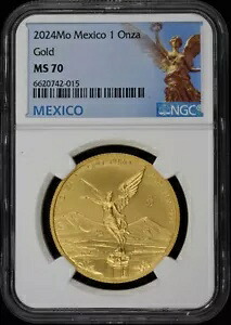 2024 Mo メキシコ 1 オンザ ゴールド リベルタ NGC MS70