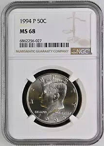 最高のものを手に入れよう - 1994年 P ケネディ ハーフダラー NGC MS 68 "7" グレードなし｜WORLD RESOURCE【KING店】 732,655円