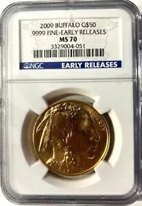 2009年 50ドル金貨バッファロー NGC MS70 早期リリース｜WORLD RESOURCE【KING店】