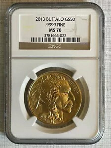 アメリカ 2013年 バッファロー 50ドル 1オンス 金貨 NGC MS70 SKU# 2215｜WORLD RESOURCE【KING店】