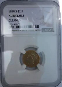 1870-S リバティヘッドクォーターイーグル $2.50 ドル金貨 サンフランシスコ R｜WORLD RESOURCE【KING店】 869,330円