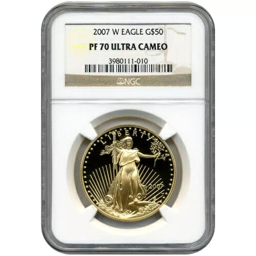 2007-W 1オンス プルーフ アメリカン ゴールド イーグル コイン NGC PF70 UCAM|WORLD RESOURCE【KING店】