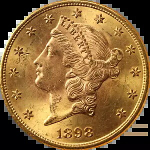 1898-S リバティゴールド 20ドル NGC MS63 素晴らしい外観 強い刻印|WORLD RESOURCE【KING店】