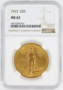 1913年 セント・ゴーデンズ NGC MS62 20ドル ダブルイーグル フィラデルフィア造幣局発行 希少金貨|WORLD RESOURCE【KING店】