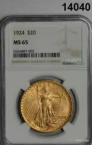 1924年 20ドル セント・ゴーデンズ ダブルイーグルゴールド NGC認定 MS65 ジェム!! #14040｜WORLD RESOURCE【KING店】