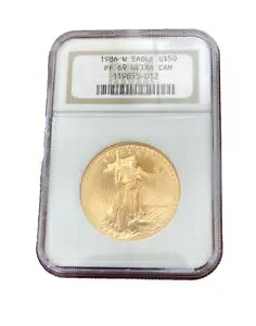 米国 1986年 W ゴールド 1オンス 50ドル NGC PF69UC アメリカンイーグル｜WORLD RESOURCE【KING店】