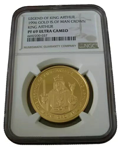マン島 1996年 金貨 1オンス 1クラウン NGC PF69UC キングアーサー|WORLD RESOURCE【KING店】