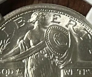1917年製スタンディング・リバティ・クォーター。タイプ1。フルヘッド!! NGC 66 FH!!! 素晴らしいコインです!｜WORLD RESOURCE【KING店】