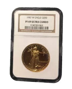 米国 1987 W ゴールド 1オンス 50ドル NGC PF69UC プルーフ ゴールド イーグル｜WORLD RESOURCE【KING店】