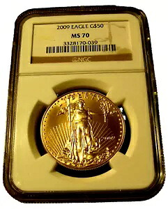 米国 2009 金 1 オンス 50 ドル NGC MS70 ゴールドイーグル｜WORLD RESOURCE【KING店】