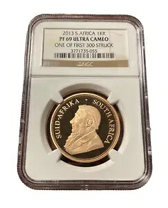 南アフリカ 2013年 金貨 1オンス 1枚 クルーガーランド NGC PF69UC｜WORLD RESOURCE【KING店】