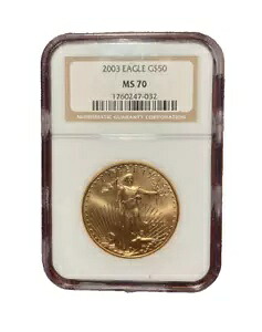米国 2003年 金貨 1オンス 50ドル NGC MS70 アメリカンイーグル｜WORLD RESOURCE【KING店】
