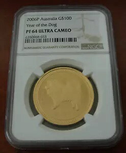オーストラリア 2006P 金貨 1オンス 100ドル NGC PF64UC 戌年｜WORLD RESOURCE【KING店】