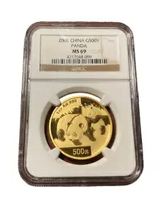 中国 2008年 金貨 1オンス パンダ 500元 NGC MS69｜WORLD RESOURCE【KING店】