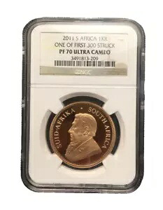 南アフリカ 2011年 金貨 1オンス 1枚 クルーガーランド NGC PF70UC｜WORLD RESOURCE【KING店】