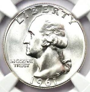 1961年ワシントンクォーター25セント - NGC MS67+プラスグレード認定 - NGC価格4,950ドル以上｜WORLD RESOURCE【KING店】