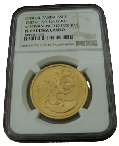 中国 1987年 金貨 1オンス パンダ NGC PF69UC サンフランシスコ万博｜WORLD RESOURCE【KING店】