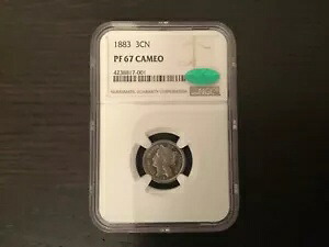 非常に珍しい!.....1883 年米国 3 セント硬貨 NGC PR 67 カメオ..*CAC シール*!!!｜WORLD RESOURCE【KING店】