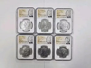 2021年 モーガン＆ピース シルバーダラー 6枚セット MS70 NGC｜WORLD RESOURCE【KING店】
