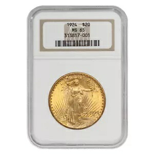 1924年 20ドル ゴールド セント・ゴーデンズ ダブルイーグル NGC MS65 ジェムグレードコイン｜WORLD RESOURCE【KING店】