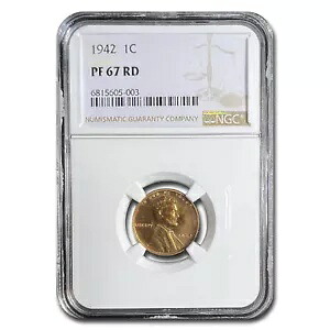 1942年リンカーンセント PF-67 NGC（赤）｜WORLD RESOURCE【KING店】