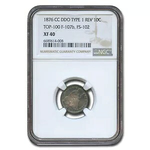1876-CC リバティ・シーテッド・ダイム XF-40 NGC｜WORLD RESOURCE【KING店】
