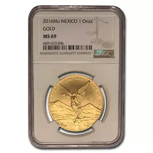 2016年メキシコ1オンス金リベルタッドMS-69 NGC｜WORLD RESOURCE【KING店】