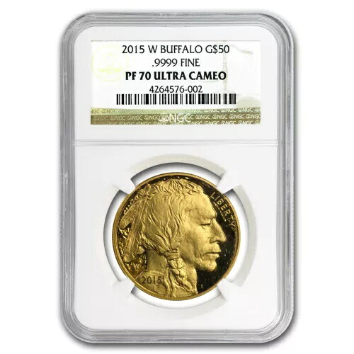 2015-W 1オンス プルーフゴールド バッファロー PF-70 NGC｜WORLD RESOURCE【KING店】