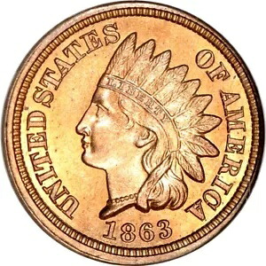 1863年 1C インドセント NGC MS66 (写真シールとCAC)|WORLD RESOURCE【KING店】