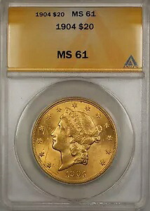 1904年 20ドル リバティ ダブルイーグル金貨 ANACS MS-61 SB｜WORLD RESOURCE【KING店】