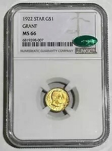 1922年 P Grant 1ドル金貨 NGC MS-66 CAC｜WORLD RESOURCE【KING店】