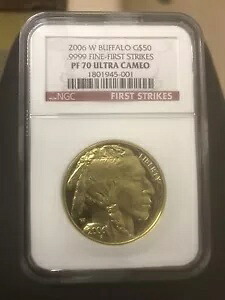 2006年 W ゴールド プルーフ 1オンス バッファロー - NGC PF 70 - ファーストストライク - 希少プルーフ｜WORLD RESOURCE【KING店】