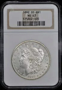1892-CC モルガン・ダラー S$1 NGC MS63｜WORLD RESOURCE【KING店】