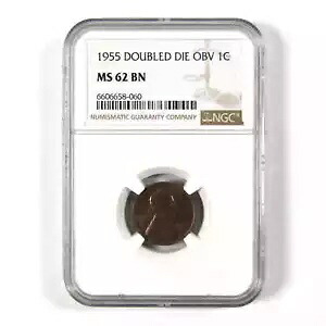 1955年 DDO ダブルダイ 表面 リンカーン ウィート セント MS 62 BN NGC SKU:I8430｜WORLD RESOURCE【KING店】
